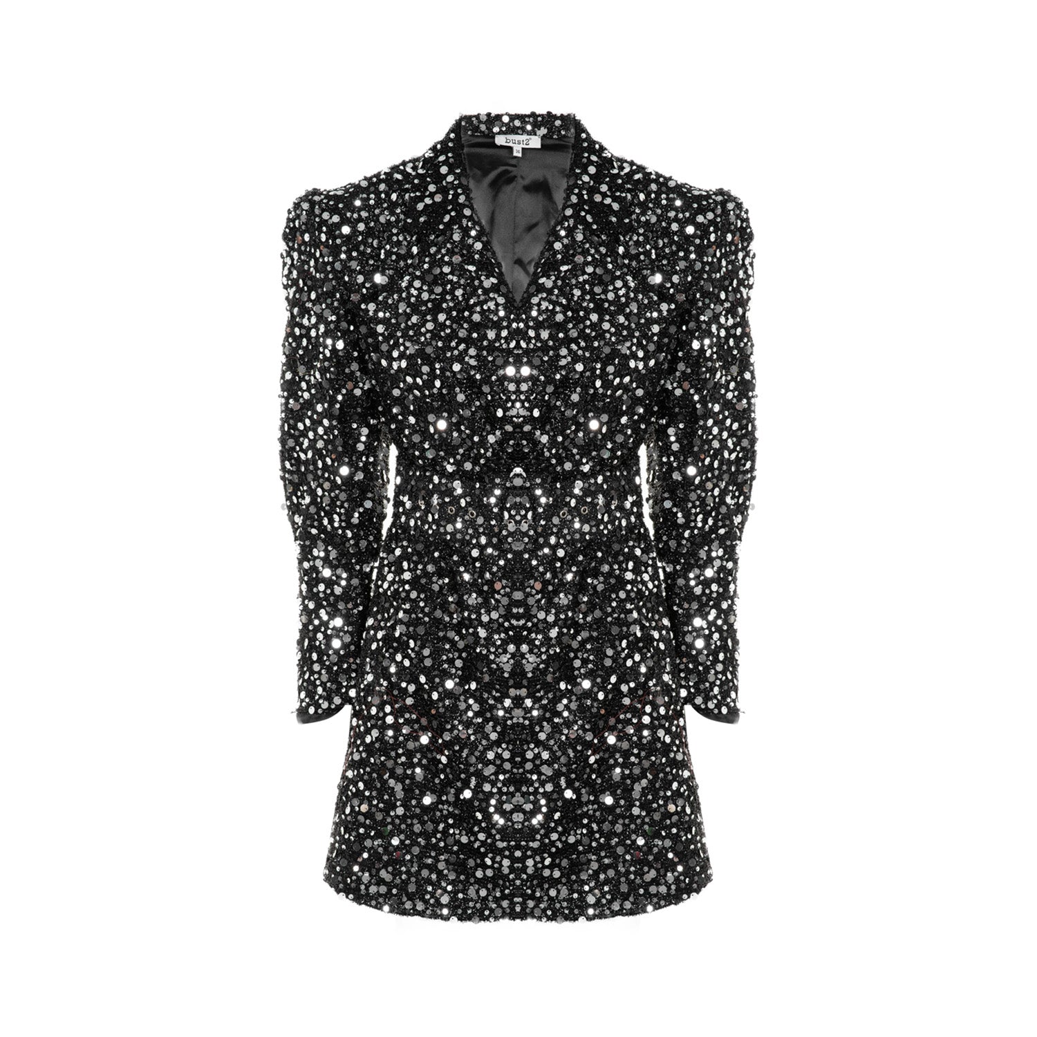 Sequin Jacket Dress bust2 Sequin Jacket Dress bust2